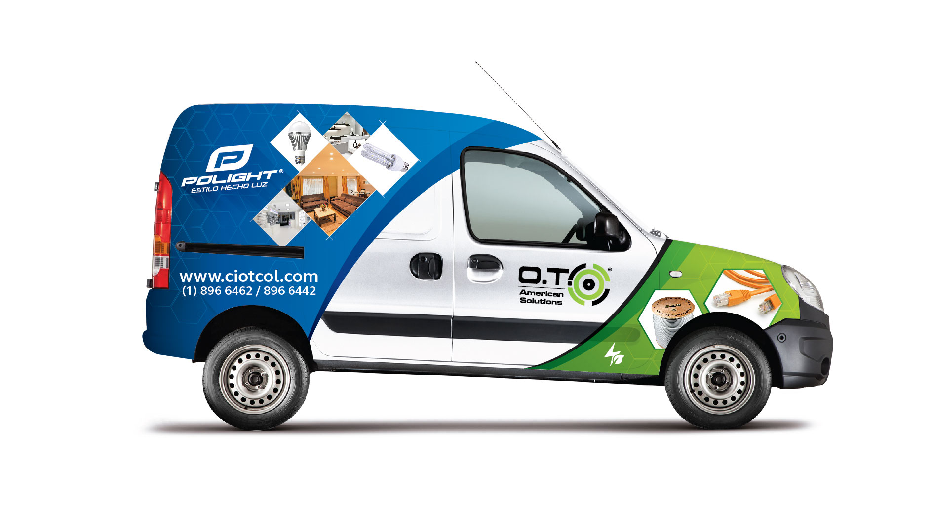 Diseño Camioneta Branding Kangoo Polight