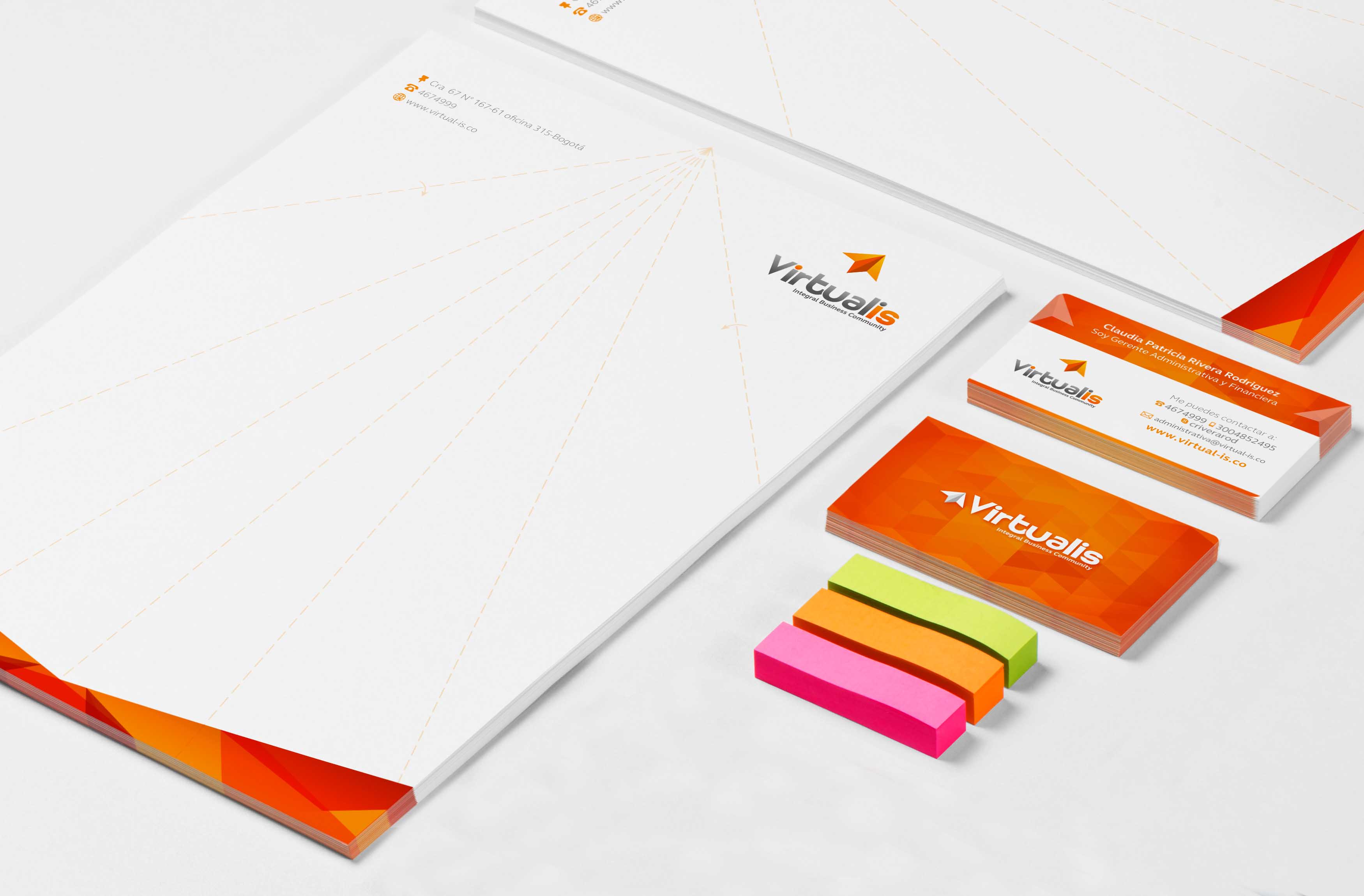 Diseño Papelería Virtualis